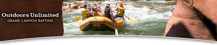 Grand Canyon River Rafting wiith Outdoors Unlimited